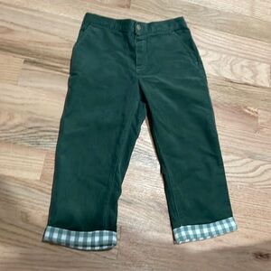 Janie & Jack Baby Corduroy green Pants 18-24m